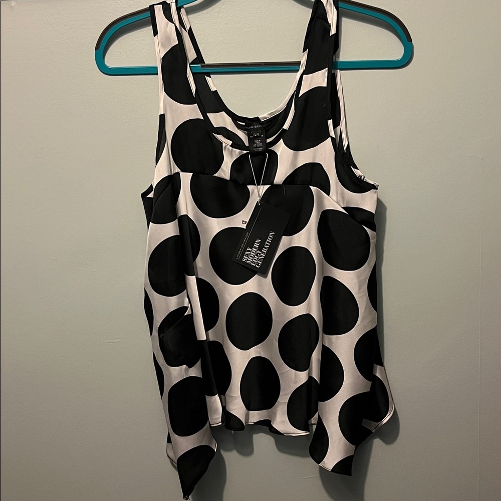 Urban Behavior Black and White Abstract Blouse